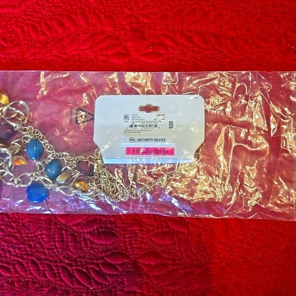 Mixit 30 Inch Link Acrylic Beaded Necklace - Picture 4 of 4